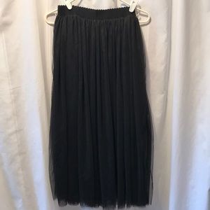 Black tule skirt